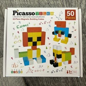 50-Piece Magnetic Building Set - Multicolor